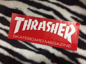 THRASHER スラッシャー 赤 9×23,5cm