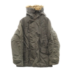 ALPHA INDUSTRIES アルファ インダストリーズ N-3B ミリタリーナイロンジャケット カーキ 3A382