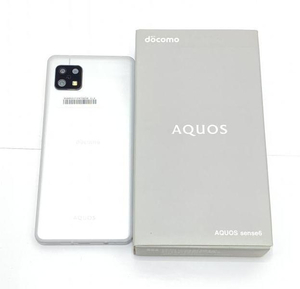 【中古】【docomo】〇SH-54B (AQUOS sense6)(シルバー)/SIMロック解除済[240095221030]