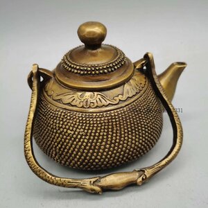 五福同寿提壺 徳利 急須 装飾品 現代工芸品 美術品 置物