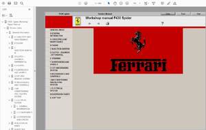 フェラーリ　F430 スパイダー (2004-2009) ワークショップマニュアル 整備書