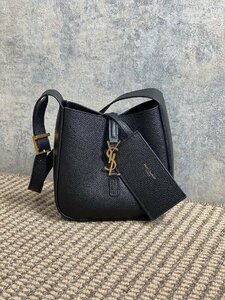 2024 SS 【Saint Laurent】 未使用 イヴ・サンローラン ハンドバッグ LE 5 7 ソフト ベビー BLACK