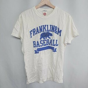 ◇ ◎●未使用● Franklin & Marshall フランクリン＆マーシャル 綿 半袖 Ｔシャツ サイズL ホワイト系 メンズ E