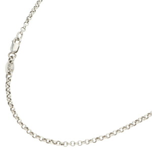 クロムハーツ Chrome Hearts NECKCHAIN R16/ロールチェーン16inch サイズ:16inch シルバーネックレス 中古 SJ02