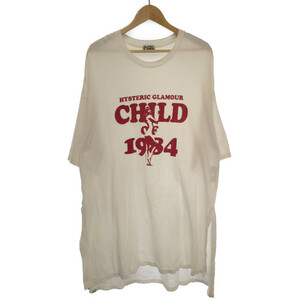 HYSTERIC GLAMOUR ヒステリックグラマー 01212CO02 CHILD OF 1984 ワンピース アイボリー パイル地 フリーサイズ レディース 597456