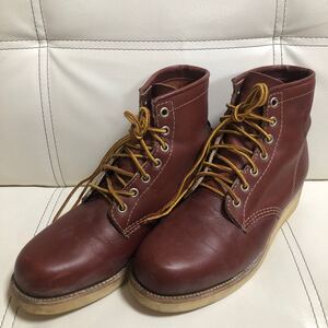 USA製 CHIPPEWA チペワ ワークブーツ サイズ表記なし(25cm程度) アウトソール全長28cm) プレーントゥ 黒タグ REDWING アイリッシュセッター