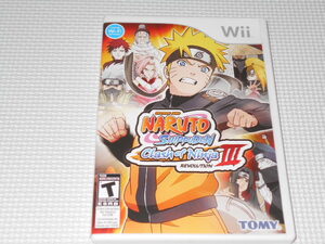 Wii★NARUTO SHIPPUDEN CLASH OF NINJA REVOLUTION 3 海外版 北米版★箱付・説明書付・ソフト付