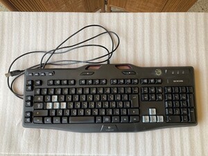 23L08-01 Logicool G105 Y-U0013 ロジクール USB 接続 有線 ゲーミング キーボード 現状品 消費税0円