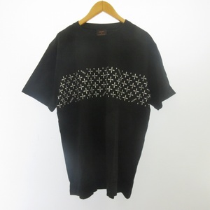 ナンバーナイン NUMBER (N)INE × MALBORO プリントTシャツ カットソー 半袖 黒 ブラック F フリーサイズ ■GY09 メンズ