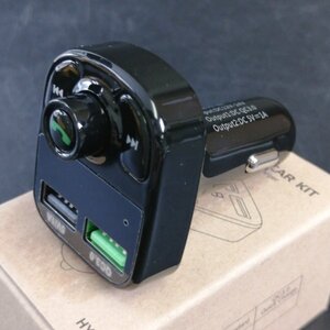 Bluetooth FMトランスミッター HY-82 車載充電器 LEDディスプレイ USB2.0 【USED品】 22 01096