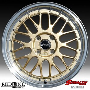 ■ 新製品, ステルスレーシング ME02 ■ ドレスアップサイズ,軽四用 16x5.5J　MAYRUN 165/40R16 タイヤ付4本セット