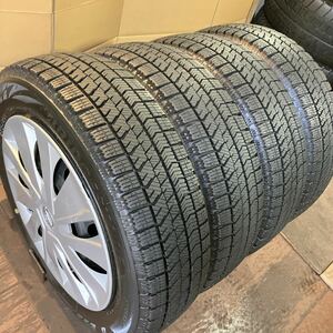 良品! スタッドレス155/65R14 4本／100-4H／BS VRX2 9分上,ほぼ未使用 送料込28200円〜 S4687-12