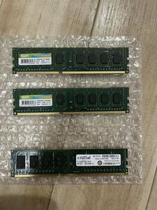 【動作品】シリコンパワー メモリ DDR3 1600 4GB 2枚 計8GBデスクトップ用メモリ おまけ付き