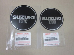 送無新品 スズキ純正 エンジンカバーエンブレム セット 黒色 GSX750S カタナ 1型 2型 GSX1100S GU76A GSX1100S 刀 ポイント ジェネレーター