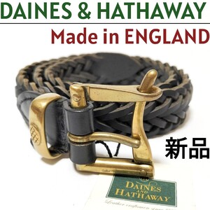 新品 イギリス製 元祖クイックリリースベルト 編み込み 本革 DAINES & HATHAWAY Martin Faizey GLENROYAL ENGINEERED GARMENTS メッシュ