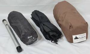 Tschum 2P Light SOSWA - Trekking Tent out of Light Cotton 専用ポール・フロア、 Luxe Outdoor Hex V4 インナー付属