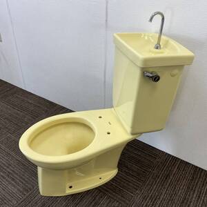 【中古】TOTO☆トイレ便器(床下排水)☆洋式便器とタンクのセット☆#イエロー☆直接引き取り可