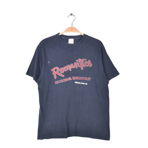 【送料無料】80s ロマンティックス NATIONAL BREAKOUT ヴィンテージTシャツ バンドTシャツ ROMANTICS サイズL 古着 @AAA1389