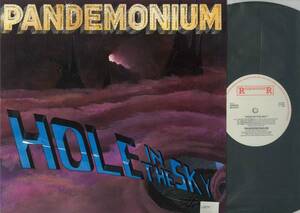 PANDEMONIUM ／ HOLE IN THE SKY　輸入盤ＬＰ　　　検～ kiss iron maiden motorhead Ozzy Osbourne bon jovi Motley Crue