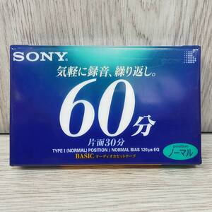 【 送料無料 】 未使用 ◆ SONY C - 60 BASA 60 分 ノーマル ポジション カセット テープ ソニー 音楽 ミュージック NORMAL TYPEⅠ 録音