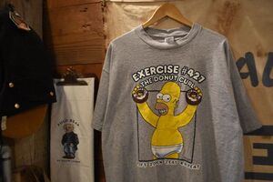 デッドストック品◎2000sビンテージDELTAデルタ半袖ザ・シンプソンズプリントTシャツXLグレー灰色アメカジストリート未使用品n23476