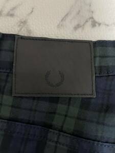 ★FREDPERRY フレッドペリー　パンツ チェックパンツ　チェック柄　メンズ　Lサイズ