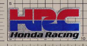 ホンダ HRC レーシングチーム HONDA Raching ステッカー 小 スパンコール 青
