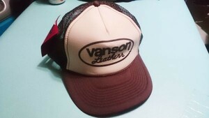 ｂ新品■Vanson(バンソン） CAP　ブラウン/クリーム