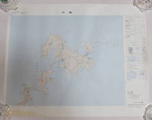 ★昭和・未使用品★【 　国土地理院　　昭和51年７月30日発行　中甑 (5万分1地図) 　　　1点　 】★最安送料140円で発送可！　