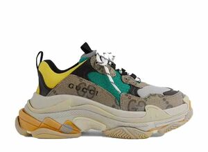 GUCCI Balenciaga The Hacker Project Triple S "Beige/Green/Yellow" 27cm 681067UMO209766