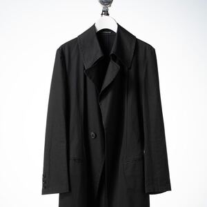 Yohji Yamamoto +Noir ヨウジヤマモト ノアール コート 1ブラック 黒 コットン