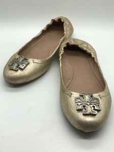 ■【YS-1】トリーバーチ TORY BURCH パンプス ■ ローヒール 6ハーフ M シャンパンゴールド系 【同梱可能商品】K■