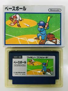 ★　ファミコンカセット　★　ベースボール　BASEBALL　HVC-BA　Nintendo　1983　★　カセット　箱　★ 任天堂 ファミリーコンピュータ ★