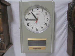 完動品 オーバーホール済 古時計 ナショナルバッテリークロック マグナー電磁時計 掛時計 柱時計 アンティーク レトロ 機械式 振り子 電池