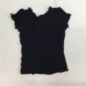 ■ me ミー ISSEY MIYAKE イッセイミヤケ 半袖Ｔシャツ ブラック サイズ 不明 レディース トップス 日本製 コットン 0.12kg