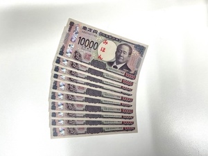 ダミー紙幣100万円札束　100枚すべて印刷　金融機関共通帯封　3束　新品　