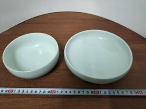 コレクション　昭和　レトロ　アンティーク　料理皿　中皿　陶器　キッチン　2枚　まとめて