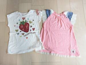 Tシャツ　130　まとめ売り　ユッピー　キムラタン　保育園　ピンク　かわいい