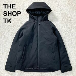 美品 タケオキクチ THE SHOP TK XL 大きいサイズ 中綿ジャケット コート 黒 ビジネス メンズ B22413-139