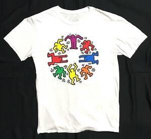 Tシャツ【Keith Haring】キース・へリング/L/ホワイト