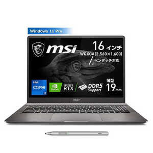 ★241209 未開封保証品 MSI ゲーミングノートPC RTX 3070 Ti Core i7 メモリ 32GB SSD 1TB Creator-Z16P-B12UGST-013JP 4526541192623