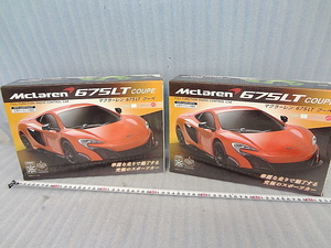 K1あ0008 新品 ラジコンカー マクラーレン 675LT クーペ 2点セット オレンジ ライセンス認証車 ピーナッツ 玩具 車 