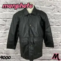 ☆7841T☆ manphoto 牛革コート