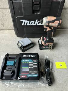 18 マキタ　充電式インパクトドライバー　TD001G makita