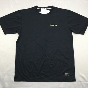 【送料無料】【新品】Kaepaメンズ半袖Tシャツ(ストレッチ素材 吸水速乾 UVカット）　　L　　チャコールグレー★34204