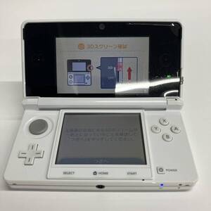 G306-O15-6920◎ Nintendo ニンテンドー 3DS CTR-001 本体 ホワイト マリオカートDSソフト ケース付き 動作確認済