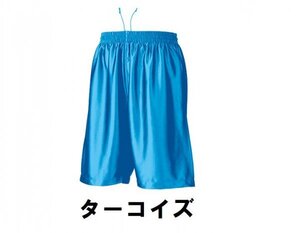 新品 バスケット ハーフ パンツ ターコイズ XLサイズ 子供 大人 男性 女性 wundou ウンドウ 8500 送料無料