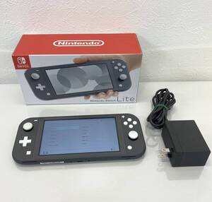 ※ 新古品！ 任天堂スイッチ ライト Nintendo Switch HDH-001 HAC-002 Gray 箱あり 付属品あり 初期化済み 購入11月【B9204】