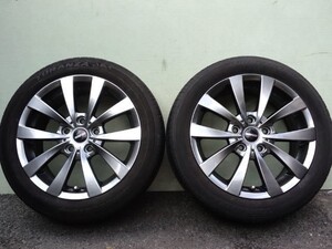 新品社外アルミガンメタGLEN MOTEC HYPER +50 5H120 205/55R17ブリヂストンER370 BMW MINI CROSSOVER PACEMANミニクロスオーバーペースマン