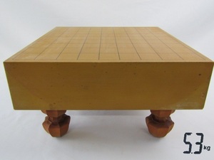 ◇将棋盤 未使用 経年保管品 ハギ板 貼り合せ 盤厚み8.9ｃｍ 重量 5.3ｋｇ F-2◇